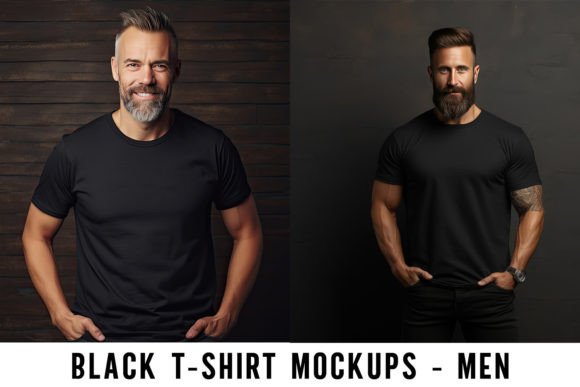 Download Black T-shirt Mockups - Men - Premium Resources