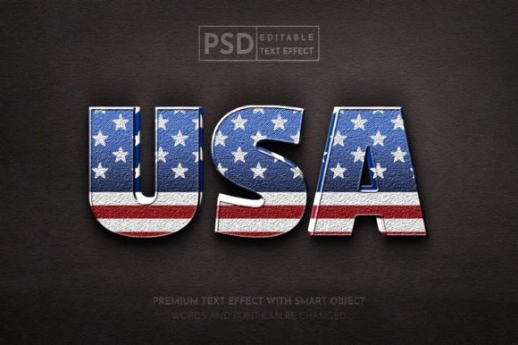 Download USA Independence Day Text Effect - Premium Resources