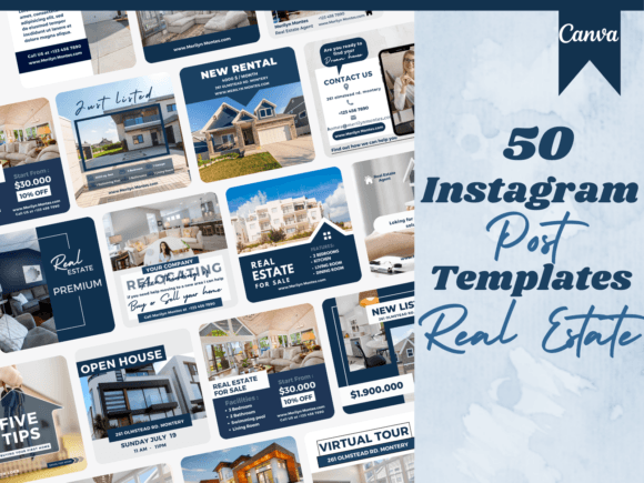 Download 50 Real Estate Instagram Posts Templates - Real estate instagram posts Collection