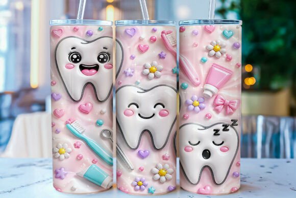 Download Inflated Dentist 20oz Tumbler Wrap PNG - Premium Resources